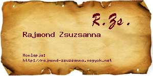 Rajmond Zsuzsanna névjegykártya